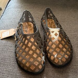 Melissa Women's Brown Mesh Slip-On Flats